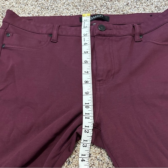 π· Liverpool Jeans Co. Skinny Maroon Jegging Pants - Ankle Length π· - Picture 10 of 13